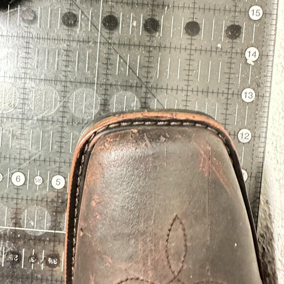 Justin Stampede Driller Men Size 9 D SE4689 Brown Leather Square Toe Work Boot - Picture 13 of 13